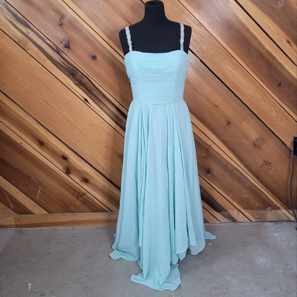 NEW! Allure Prom / Formal Mint Long Dress - Picture 1 of 9